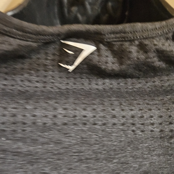 Gymshark Black Long Sleeve Crop Top Large - Picture 6 of 8